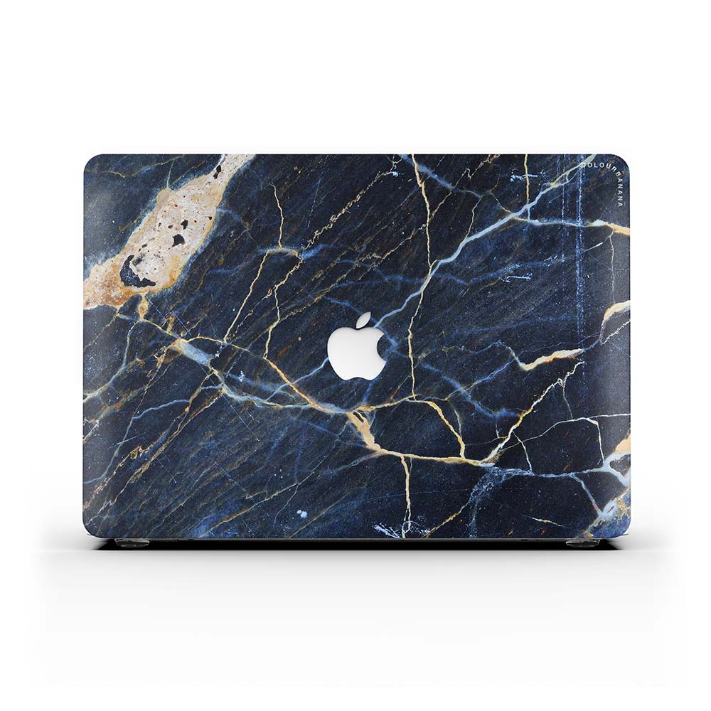 Macbook 保護套-深藍色大理石紋