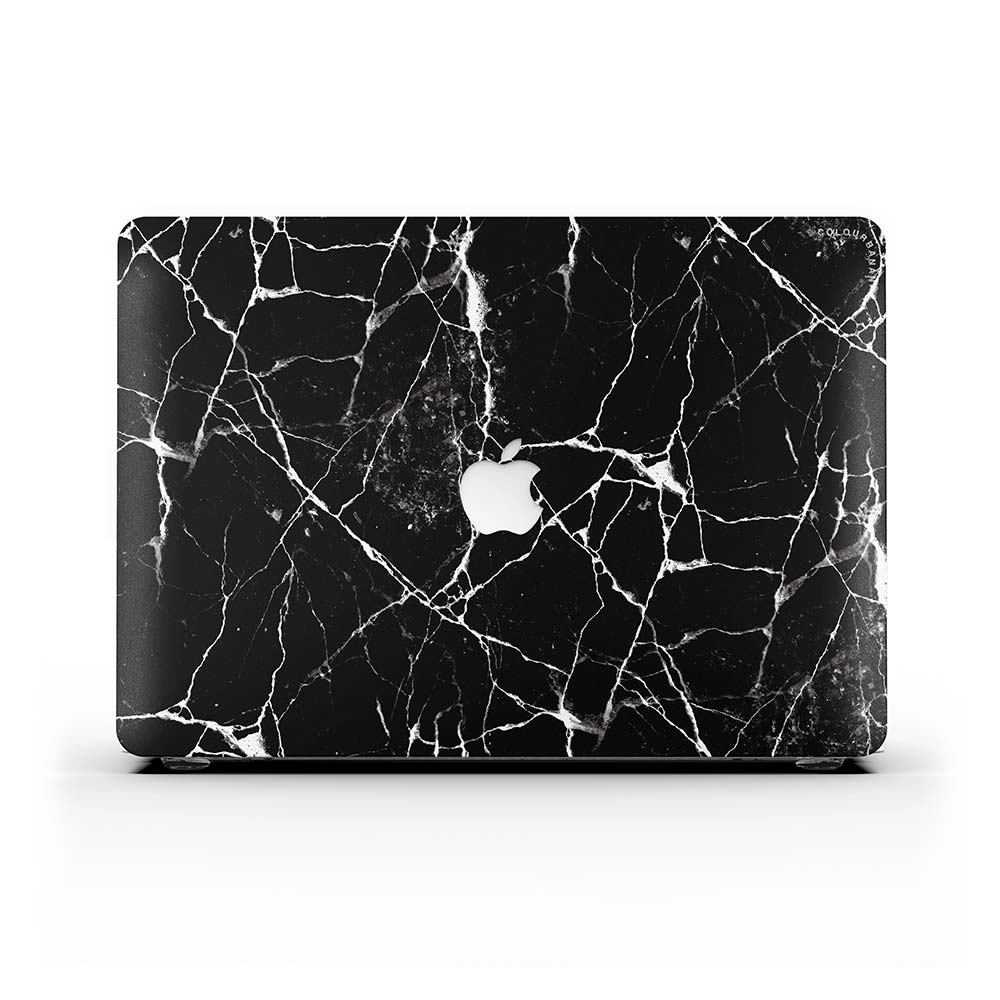 Macbook ケース-黒大理石