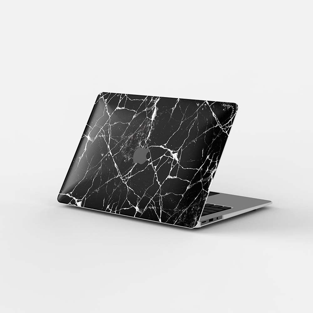 Macbook Case-Black Marble