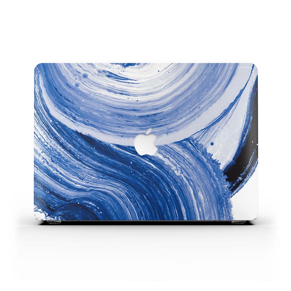 Macbook 保護套-藍色漩渦