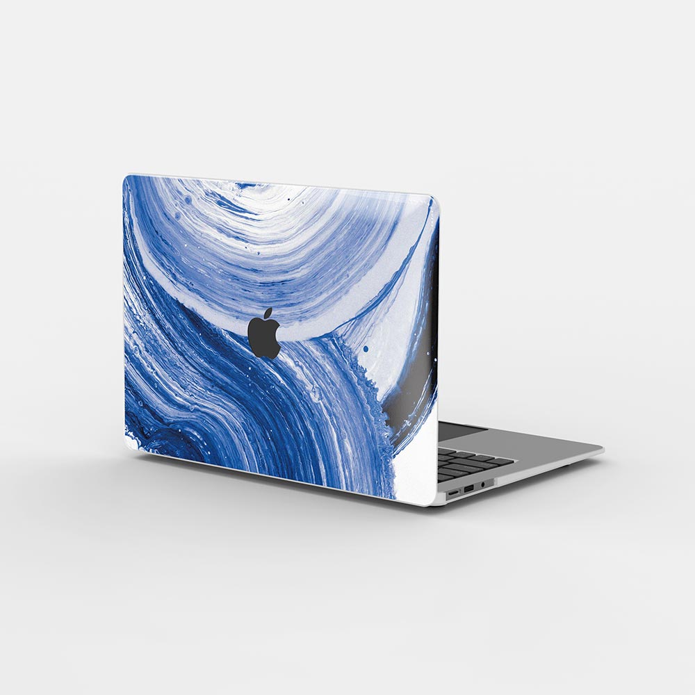 Macbook ケース ブルー スワール