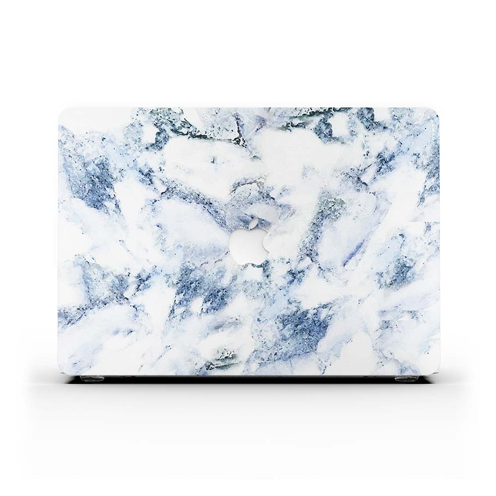 Macbook 保護套-藍色大理石紋