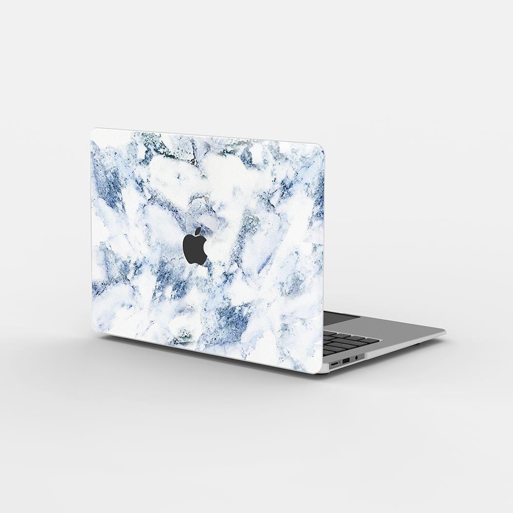 Macbook ケース-ブルー マーブル