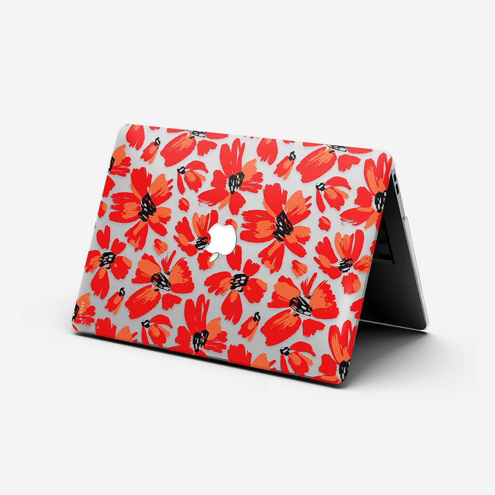Macbook Case-Red Poppies