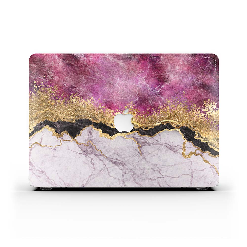 Macbook 保護套 - 紫色和金色