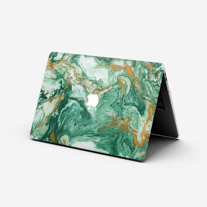 Macbook Case - Green Marble