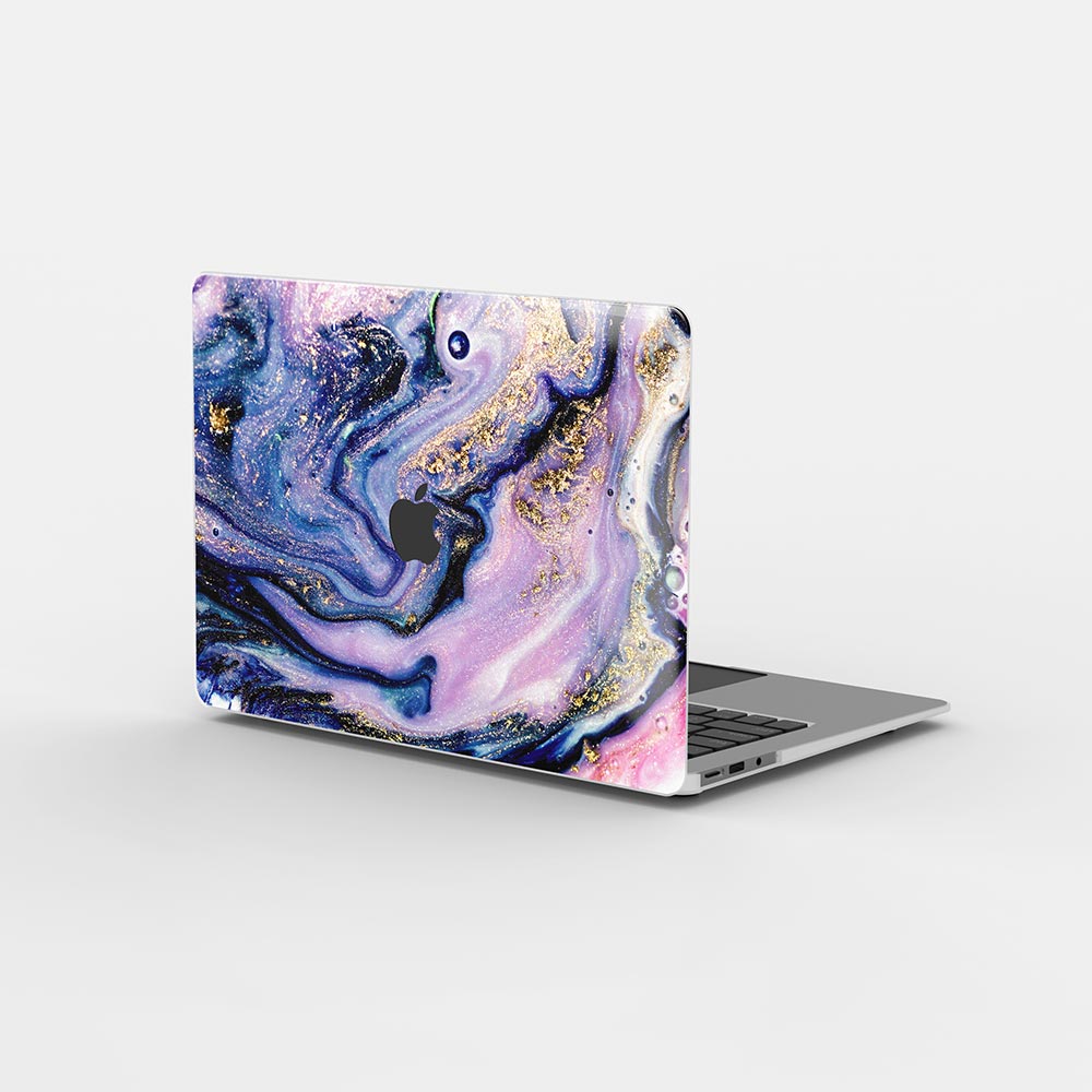 Macbook 保護套 - 紫色大理石紋