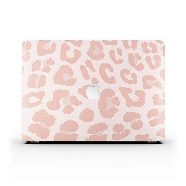 Macbook Case - Strawberry Pink Cow Print