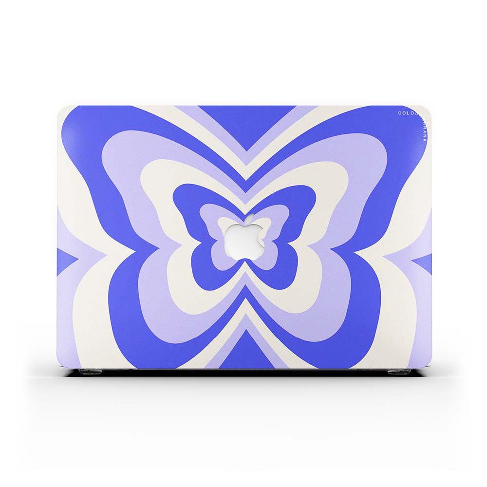 MacBook ケース - ブルー バタフライ