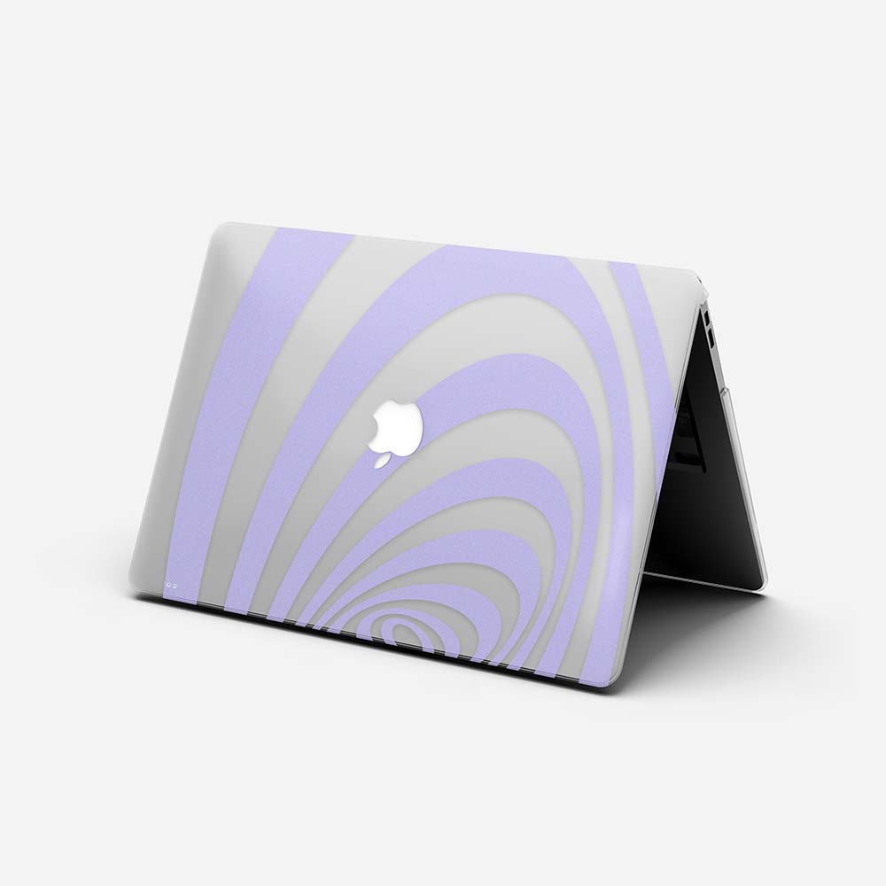 Macbook Case - Purple Spiral