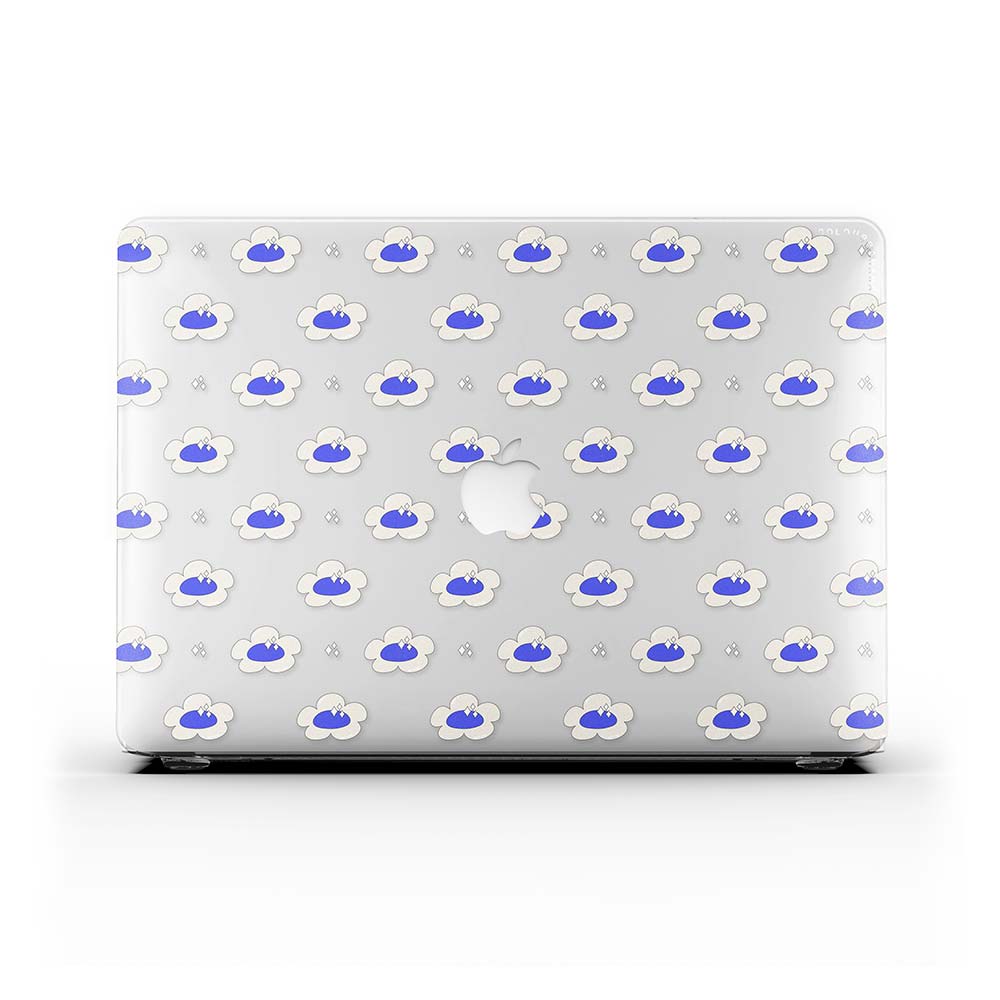 MacBook ケース - ブルーフラワー