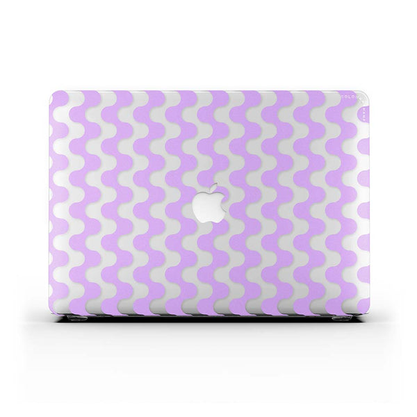 Macbook 保護套 - 紫色條紋