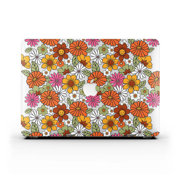 Macbook 保護套 - 復古花卉 70 年代