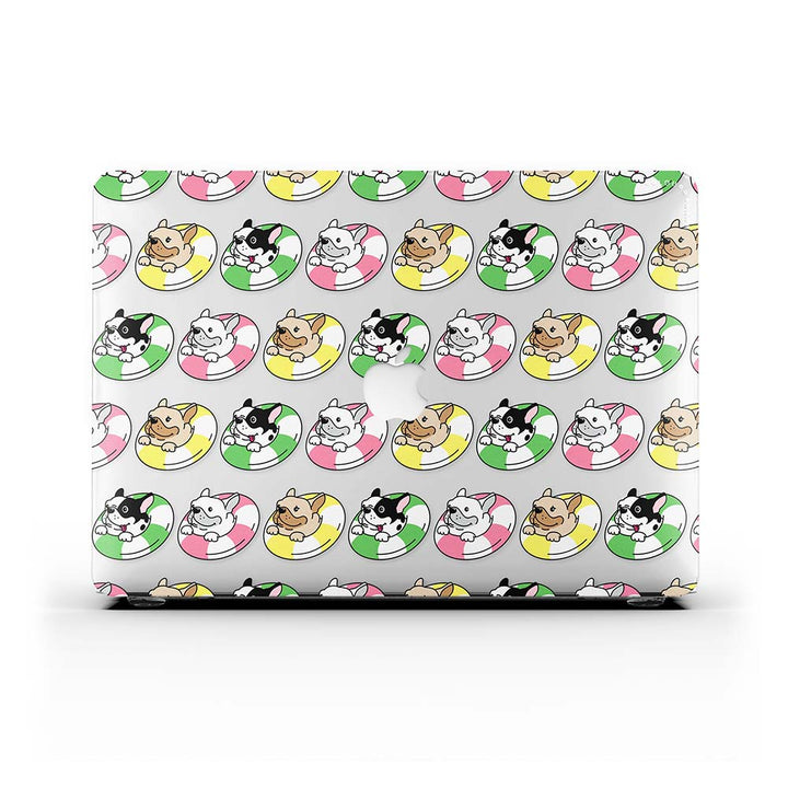 Macbook Case - Dogs with Pool Floats