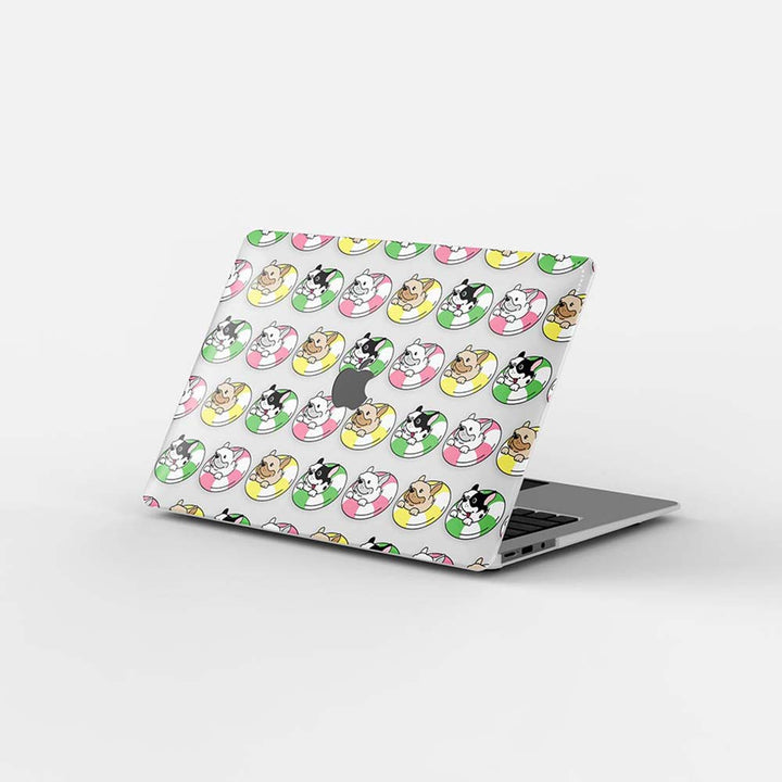 Macbook Case - Dogs with Pool Floats