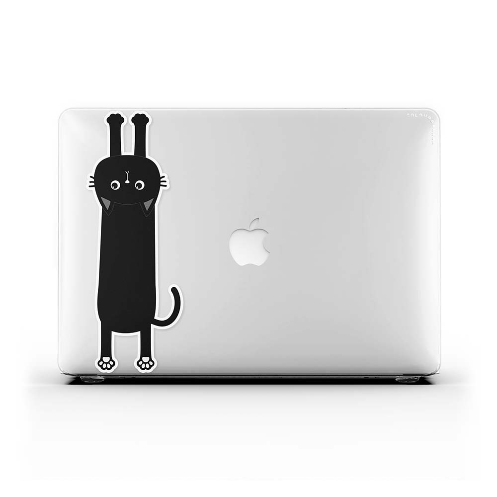 MacBook ケース - 黒猫がつかまる
