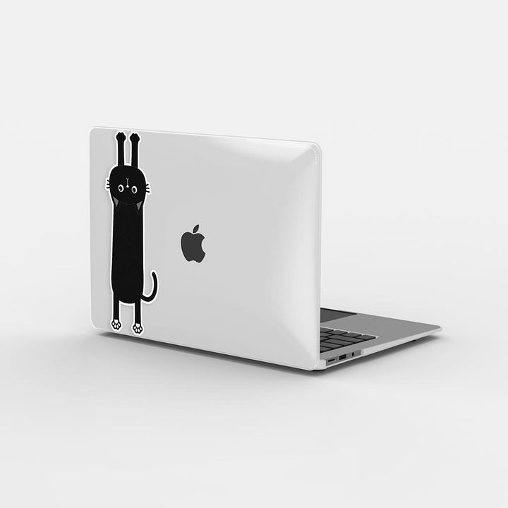 Macbook Case - Black Cat Holding On