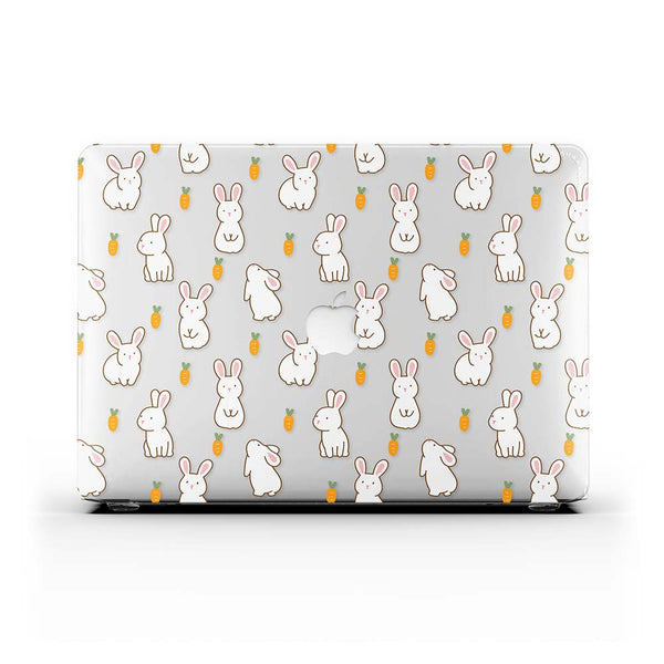 Macbook 保護套 - 白色兔子