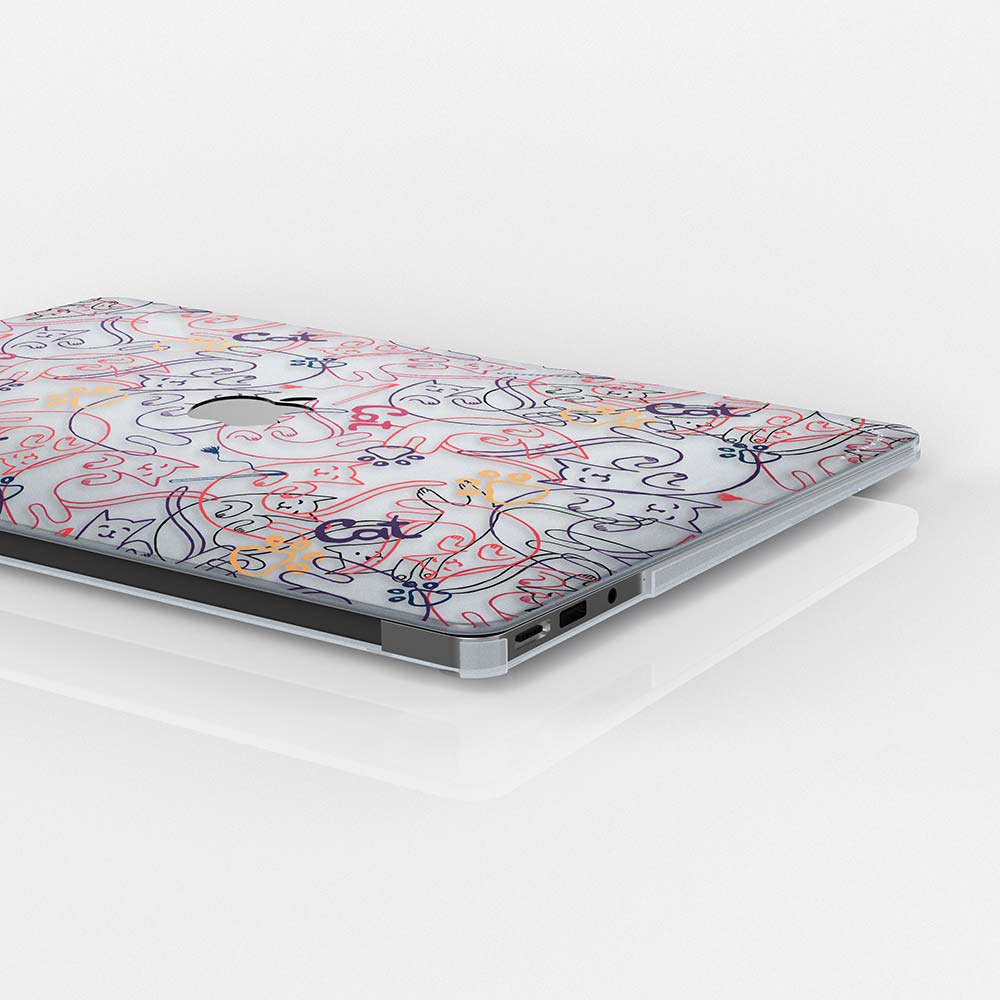 Macbook ケース - キティ猫ライン アート – Colourbanana