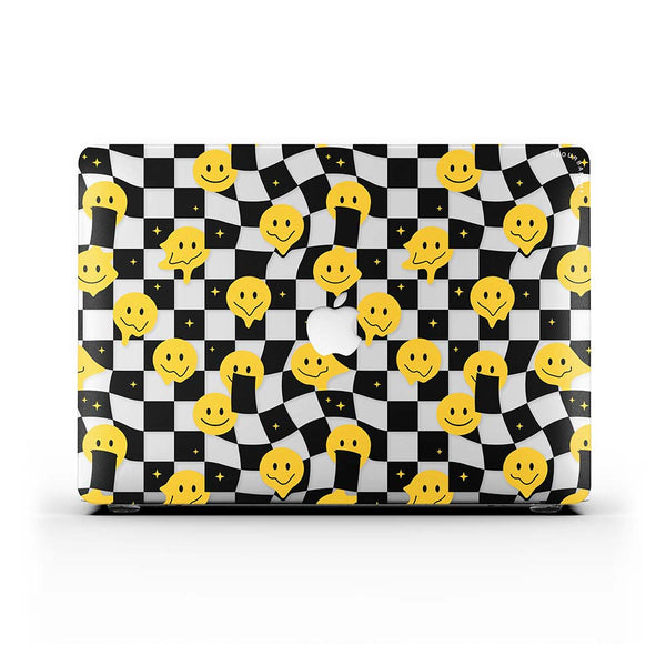 Macbook 保護套 - 方格笑臉