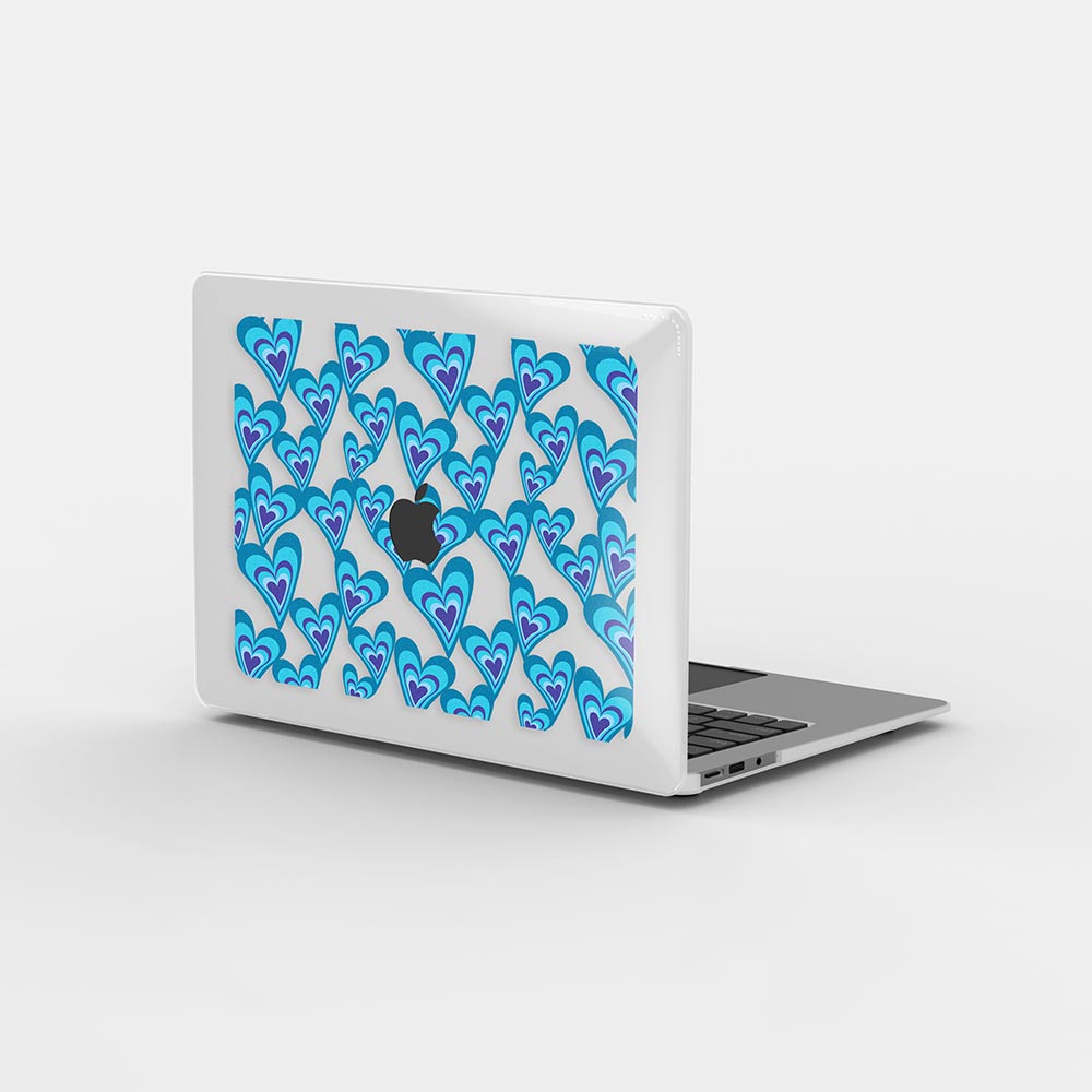 Macbook ケース - ブルー エステティック ハート