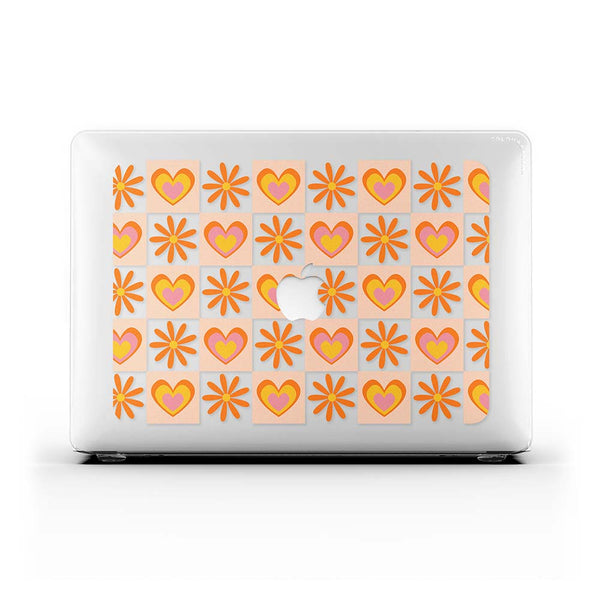 Macbook ケース - ファンキーな花