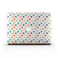 Macbook ケース - マルチカラー スマイリー フェイス