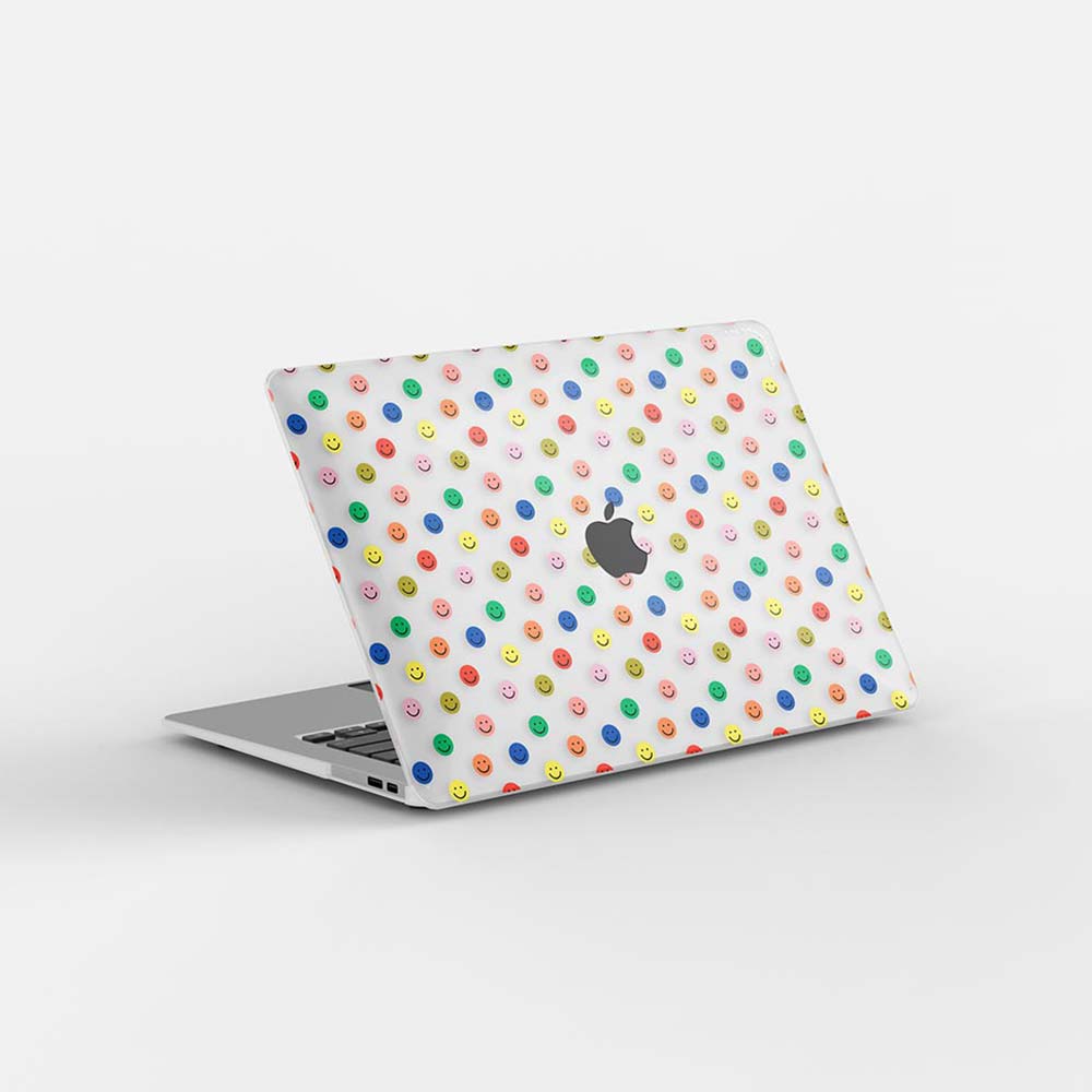 Macbook Case - Multicolor Smiley Faces