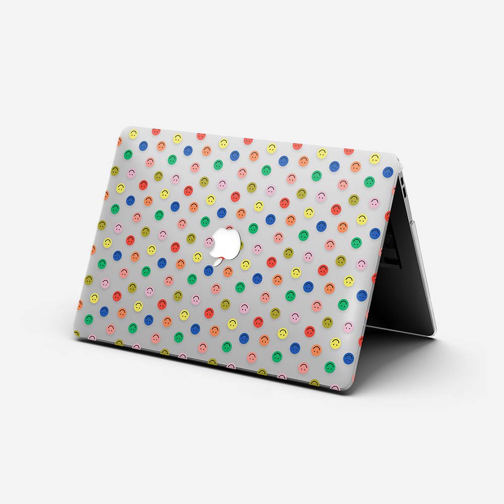 Macbook Case - Multicolor Smiley Faces