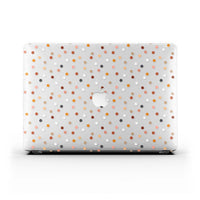 Macbook ケース - ウォーム トーン ポルカ ドット