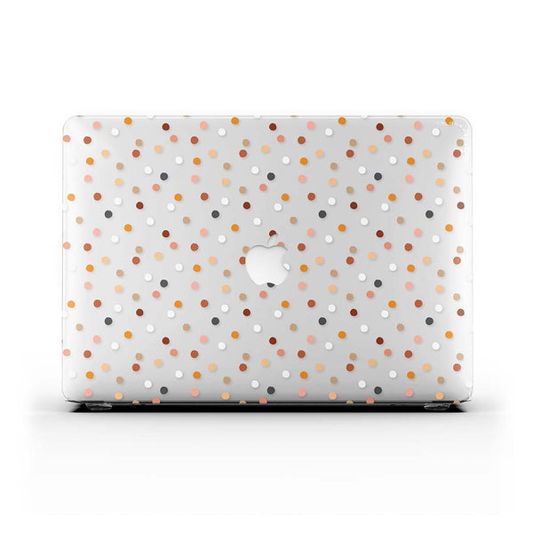 Macbook 保護套 - 暖色調波點