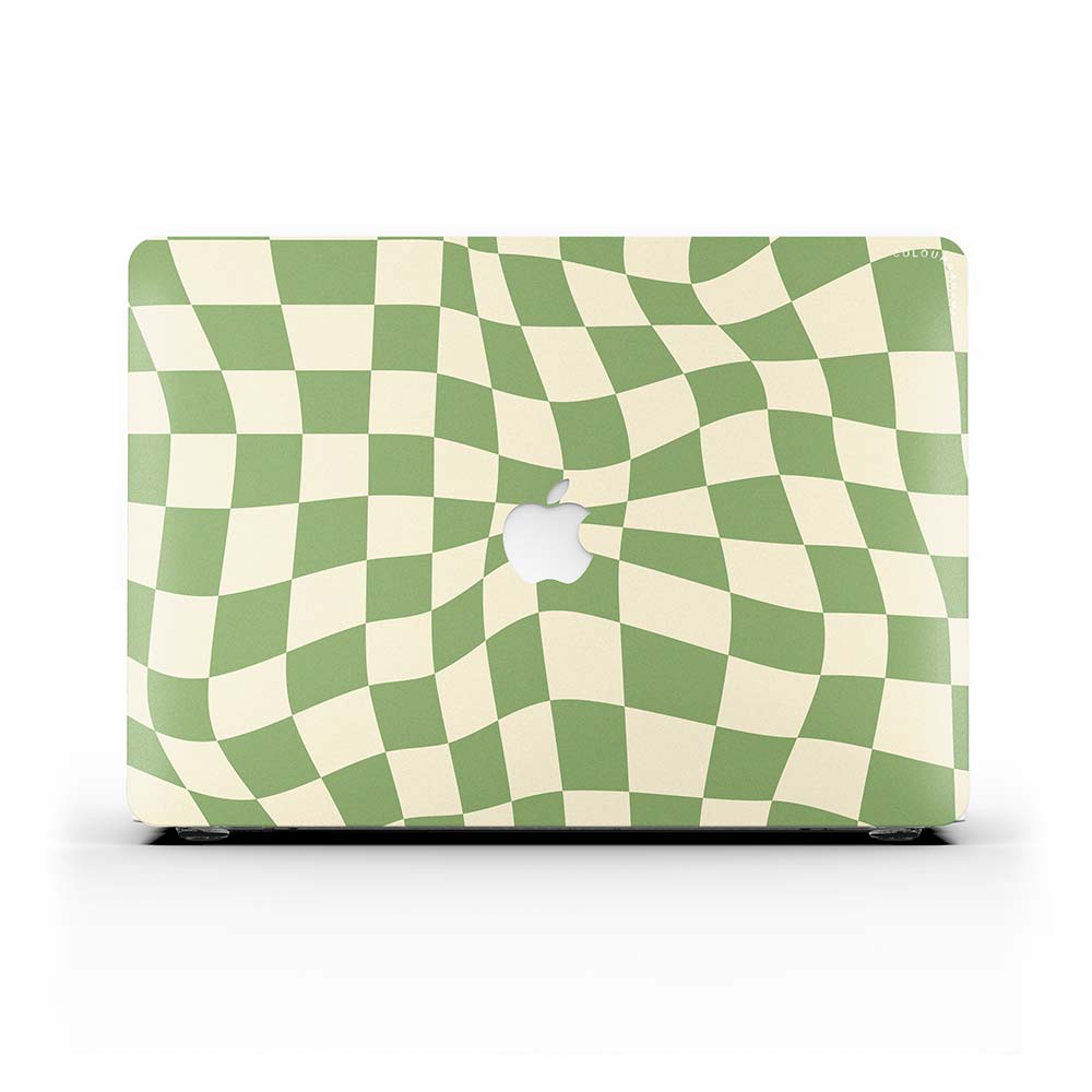 Macbook Case - Swirled Checkered