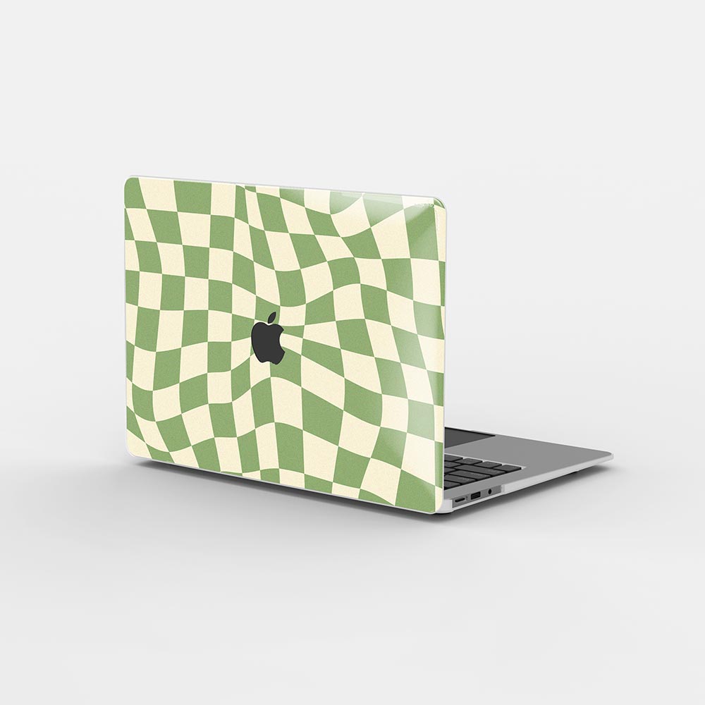 Macbook Case - Swirled Checkered