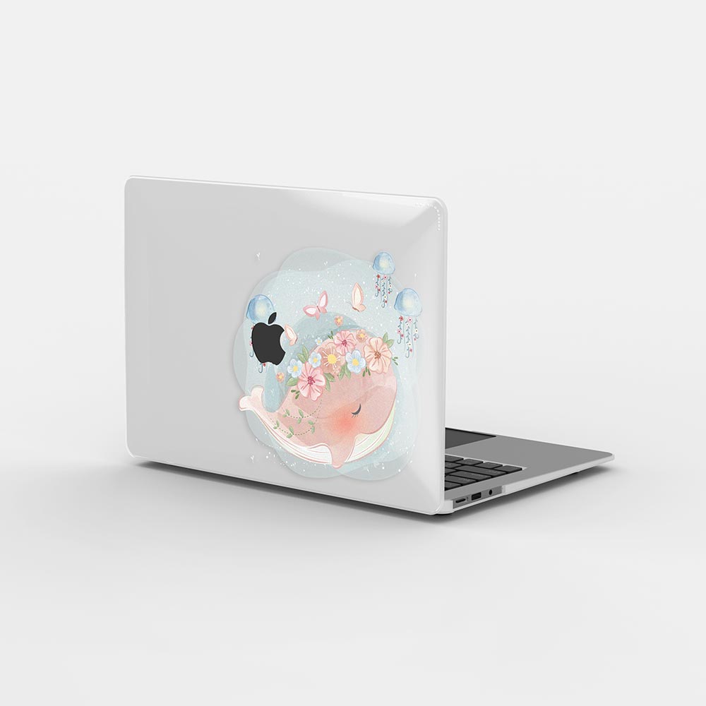 Macbook ケース - かわいいクジラ