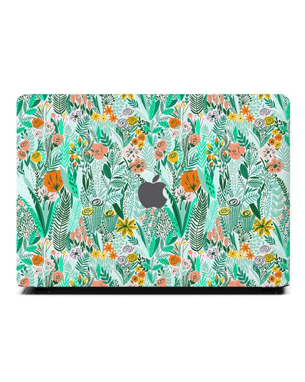 Macbook Case - Green Botanical