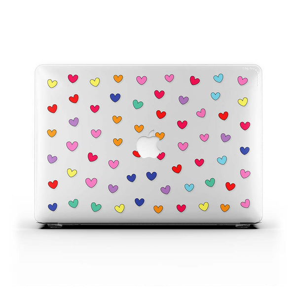 Macbook Case - Multi-Colored Hearts Full of Hearts