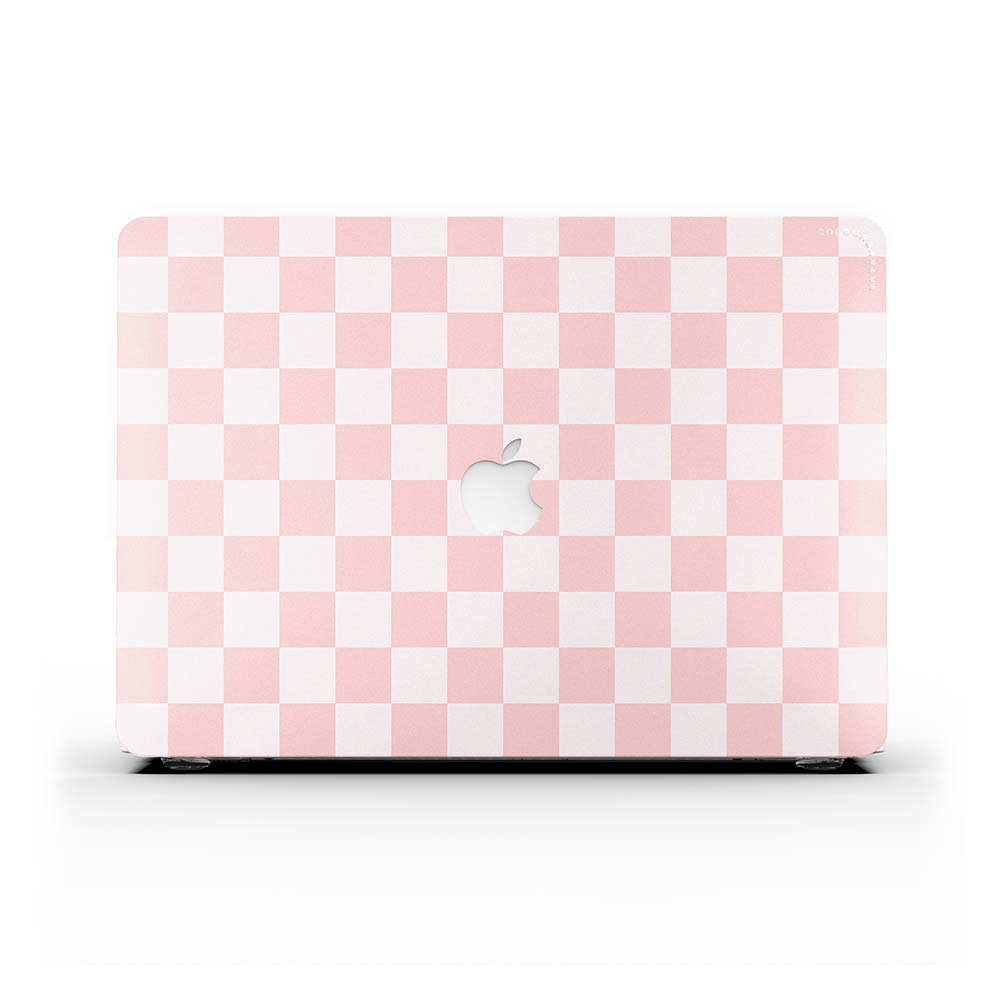 MacBook ケース - ピンク チェック