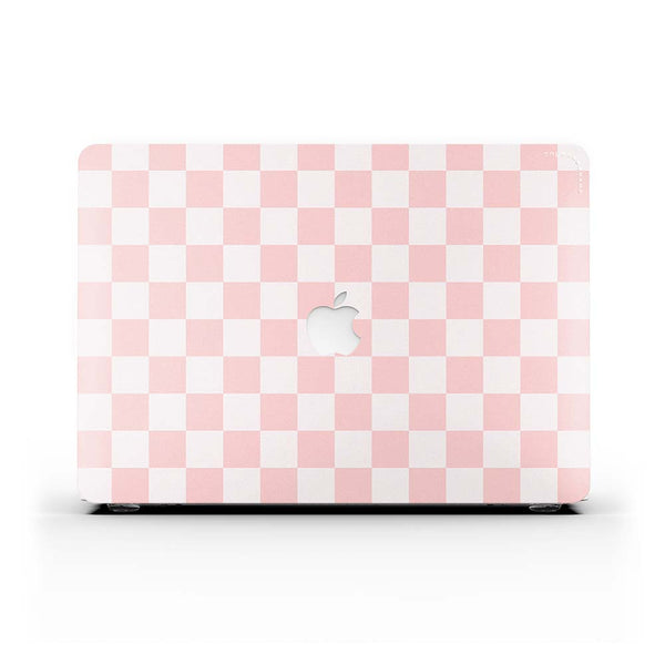 MacBook ケース - ピンク チェック
