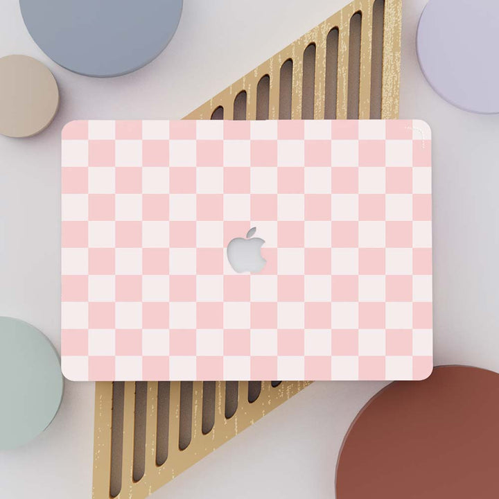 Macbook Case - Pink Checkered