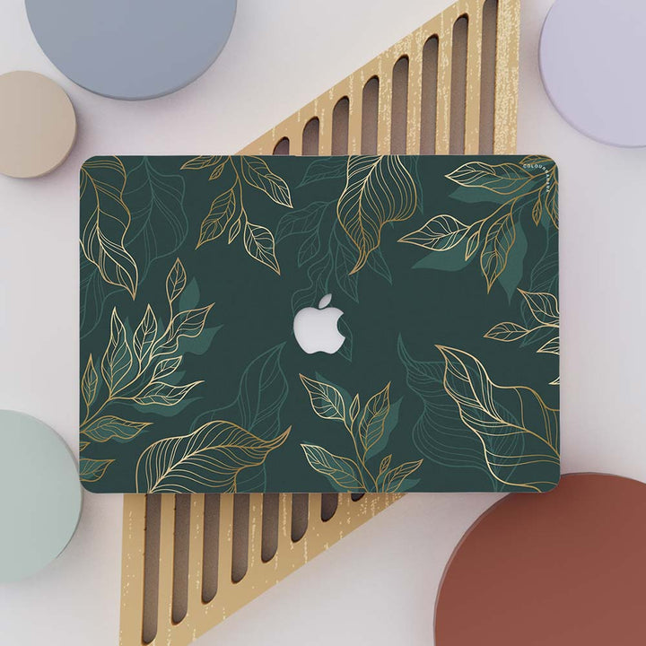 Macbook Case - Gold Leaves