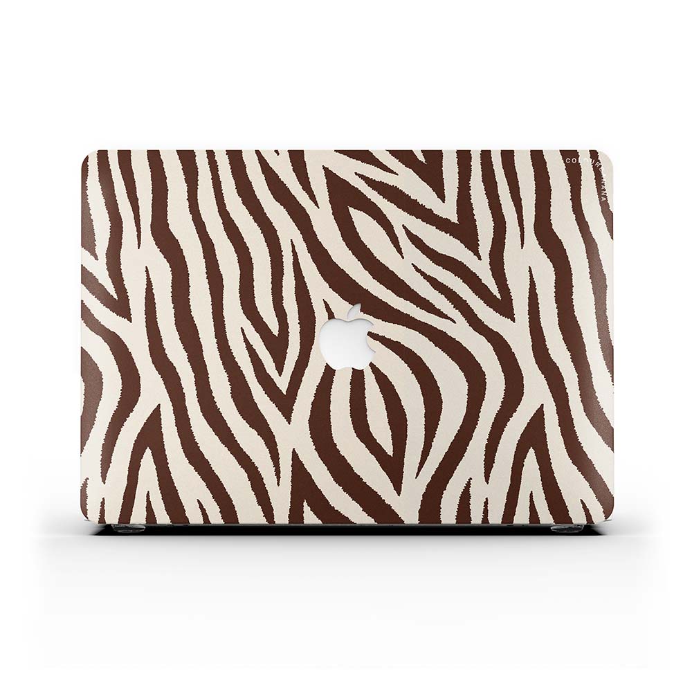 Macbook 保護套 - 棕色斑馬紋