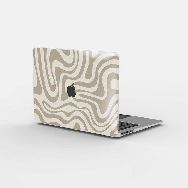 Macbook Case - Beige Swirl