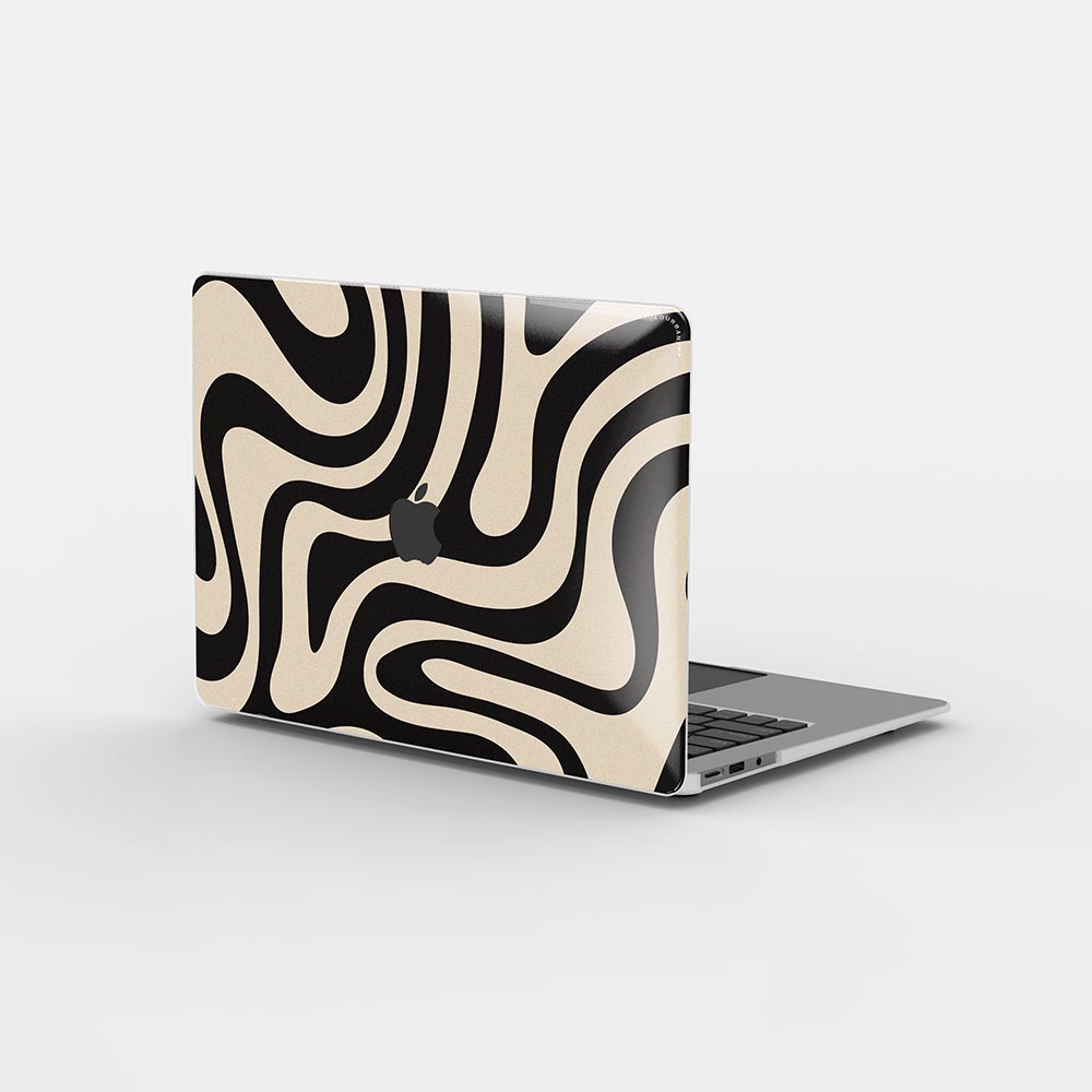 Macbook Case - Retro Modern Liquid Swirl
