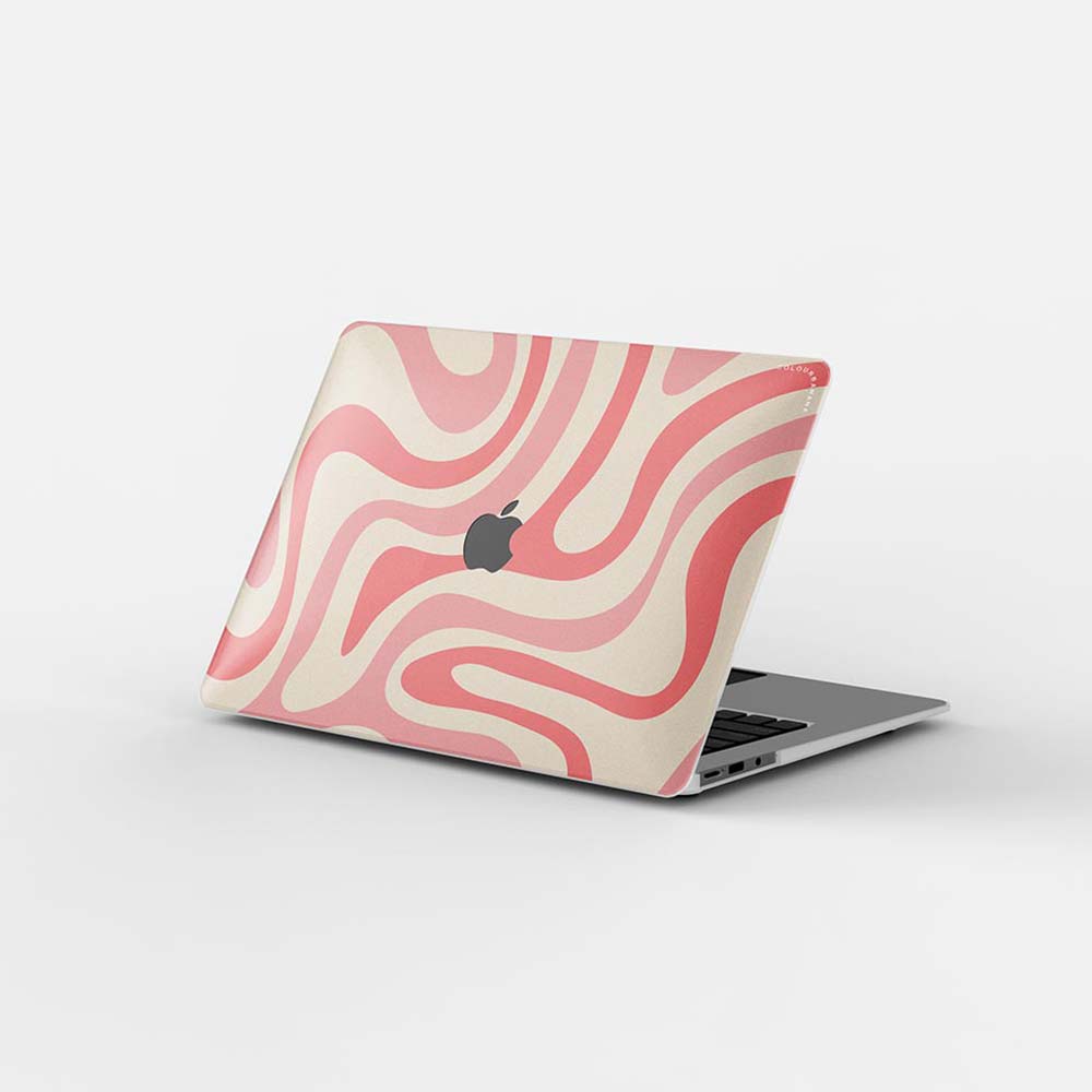 Macbook Case - Pink Retro Wavy