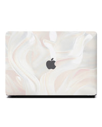Macbook 保護套 - 絲綢白美學