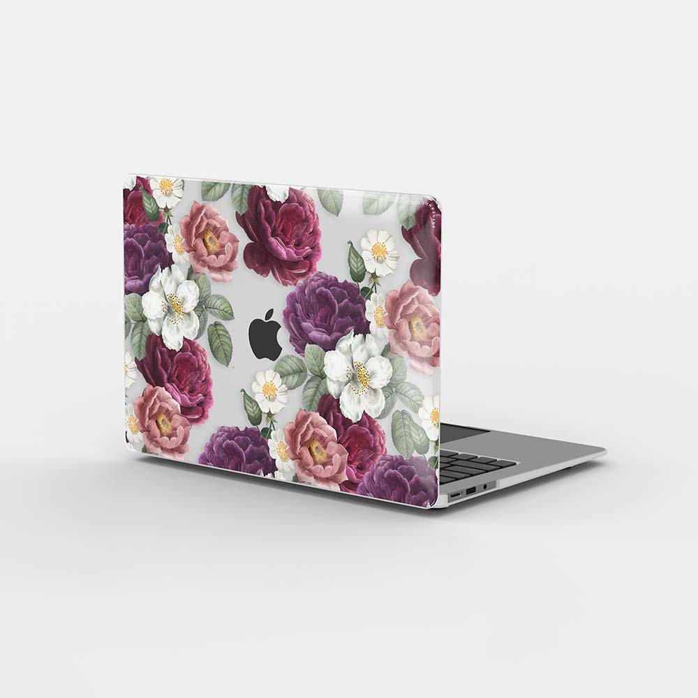 Macbook 保護套-深色碎花