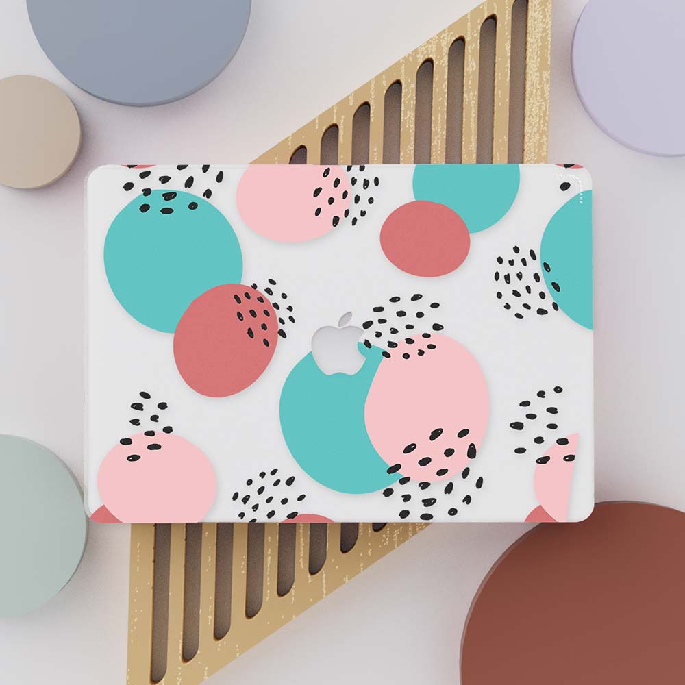 Macbook Case-Abstract Spots and Circles