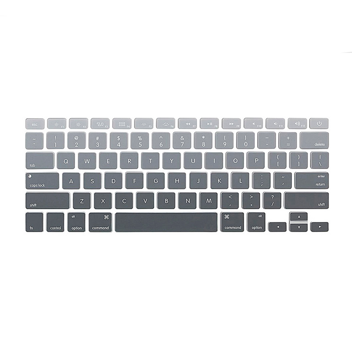Macbook Keyboard Cover - Grey Gradient – Colourbanana Macbook Keyboard Cover - Grey Gradient – Colourbanana