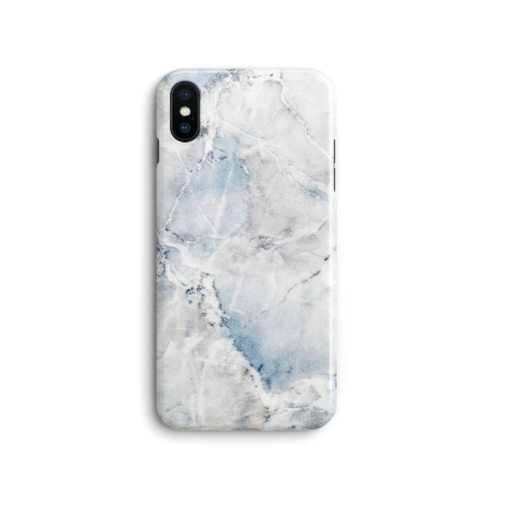 iPhone Case -  Blue Hint Marble - colourbanana