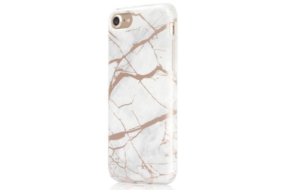 Shop Designer iPhone 7 plus Cases and Covers. Best iPhone 6 Cases and Covers with Impact Protection and Stylish Design.Free Shipping and warranty on orders today!iPhone Case - White & Rose Gold Metallic Marble - Colour banana